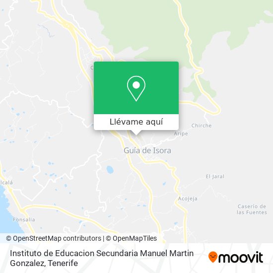 Mapa Instituto de Educacion Secundaria Manuel Martin Gonzalez