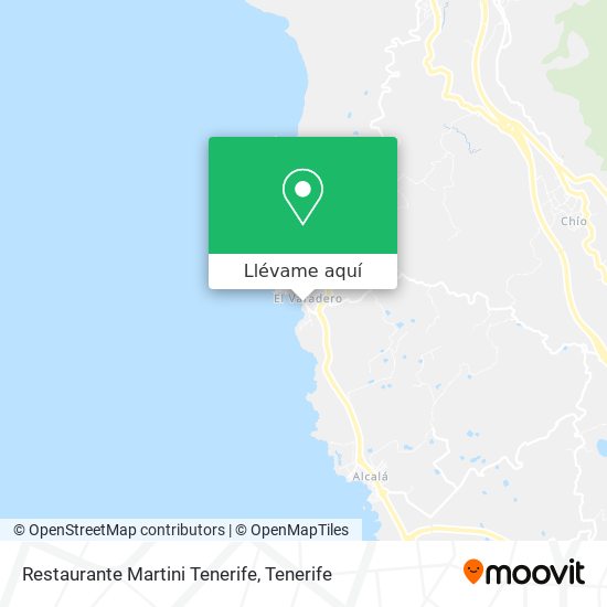 Mapa Restaurante Martini Tenerife