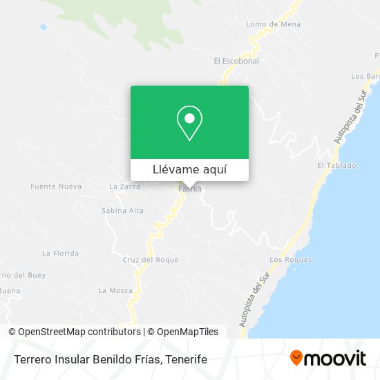 Mapa Terrero Insular Benildo Frías