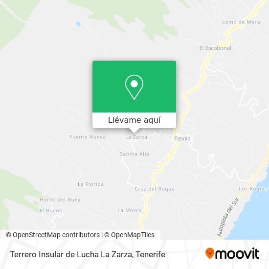 Mapa Terrero Insular de Lucha La Zarza