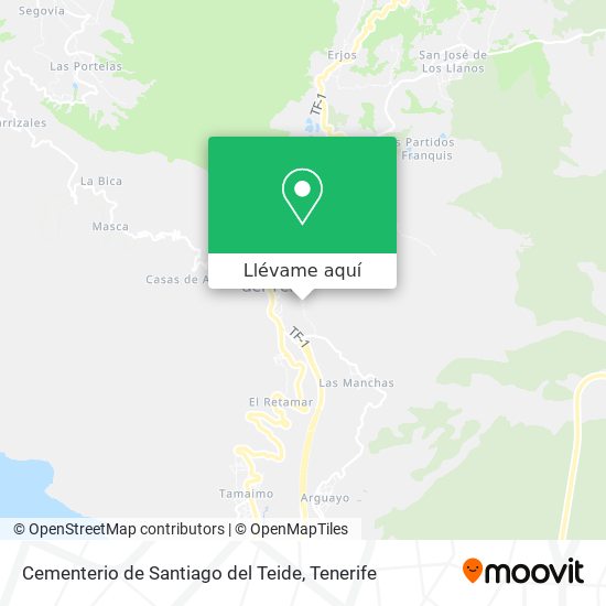 Mapa Cementerio de Santiago del Teide