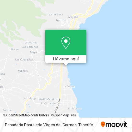 Mapa Panaderia Pasteleria Virgen del Carmen