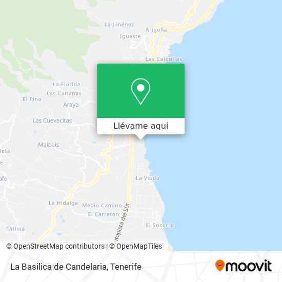 Mapa La Basilica de Candelaria