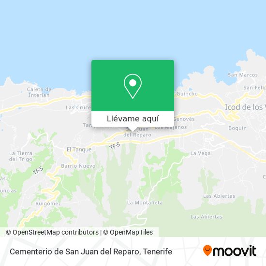 Mapa Cementerio de San Juan del Reparo