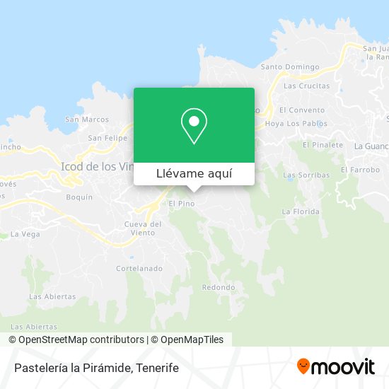 Mapa Pastelería la Pirámide