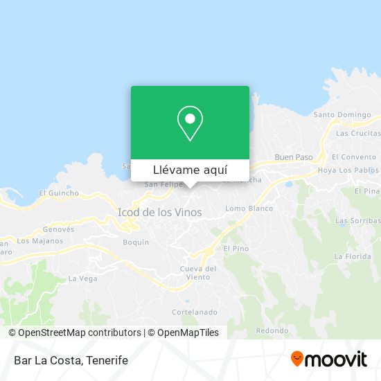 Mapa Bar La Costa