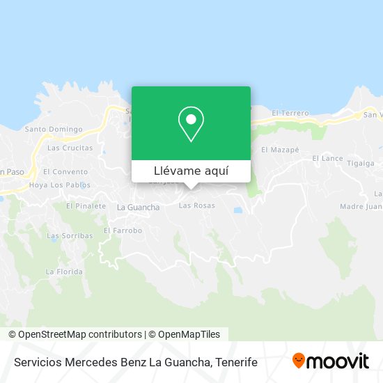 Mapa Servicios Mercedes Benz La Guancha
