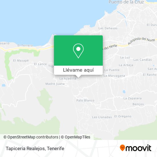Mapa Tapiceria Realejos