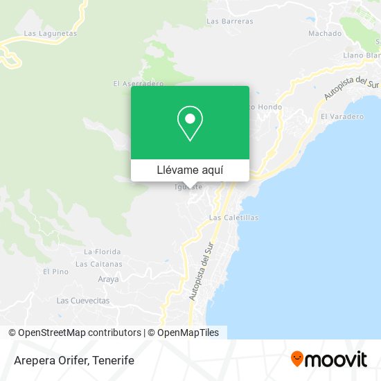 Mapa Arepera Orifer
