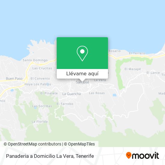 Mapa Panaderia a Domicilio La Vera