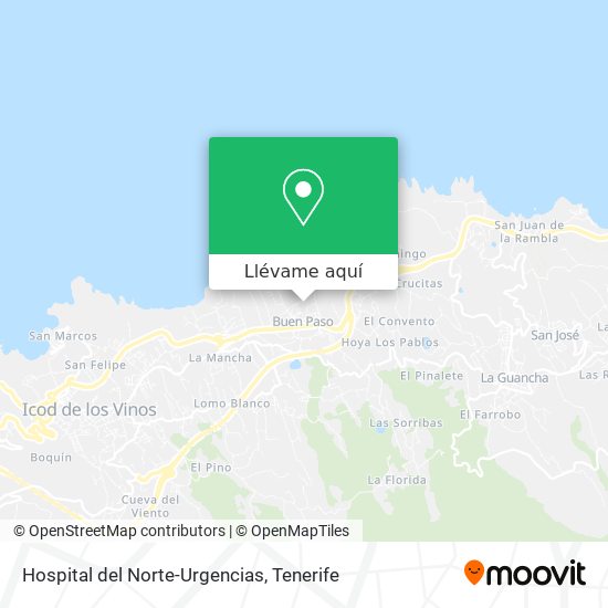 Mapa Hospital del Norte-Urgencias