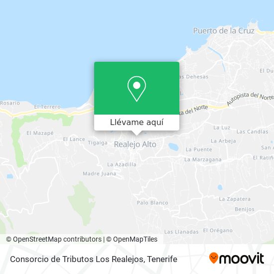 Mapa Consorcio de Tributos Los Realejos