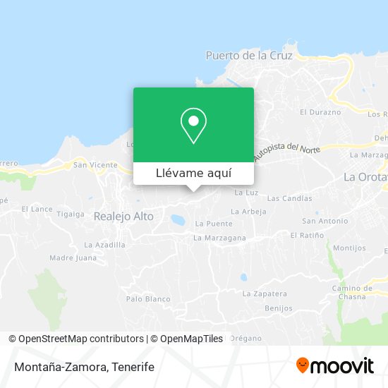Mapa Montaña-Zamora