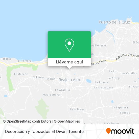 Mapa Decoración y Tapizados El Diván
