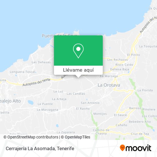Mapa Cerrajería La Asomada