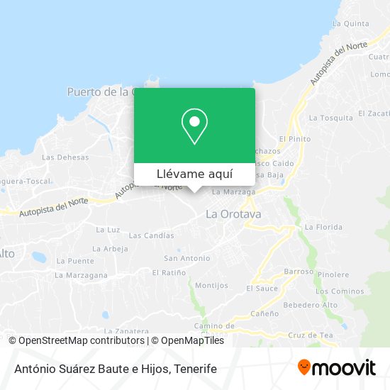 Mapa António Suárez Baute e Hijos