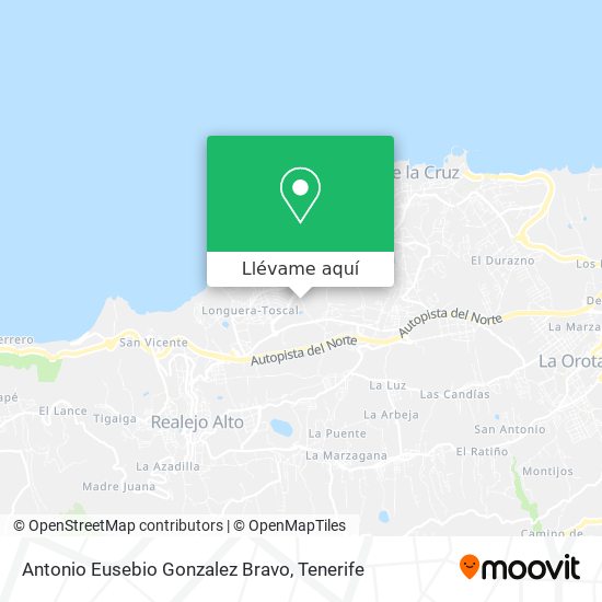 Mapa Antonio Eusebio Gonzalez Bravo