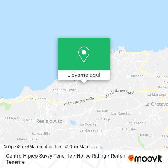 Mapa Centro Hipico Savvy Tenerife / Horse Riding / Reiten
