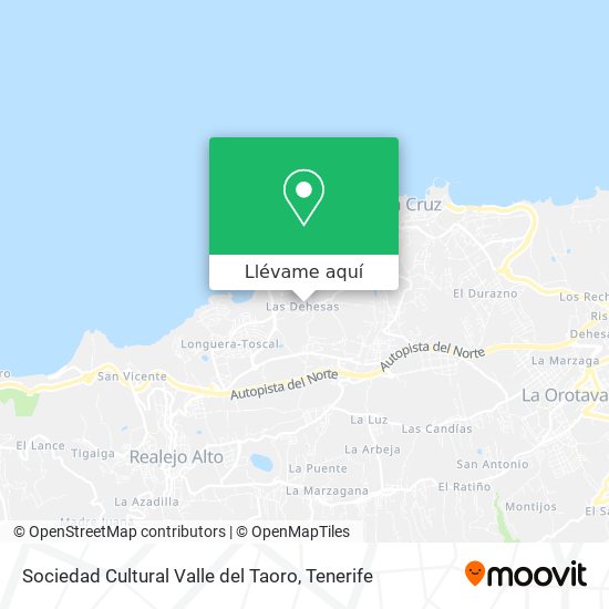Mapa Sociedad Cultural Valle del Taoro