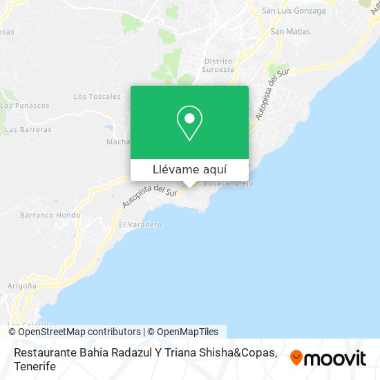 Mapa Restaurante Bahia Radazul Y Triana Shisha&Copas