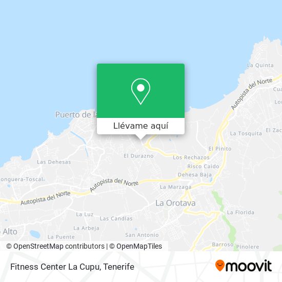 Mapa Fitness Center La Cupu