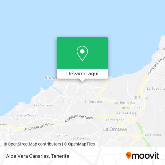 Mapa Aloe Vera Canarias