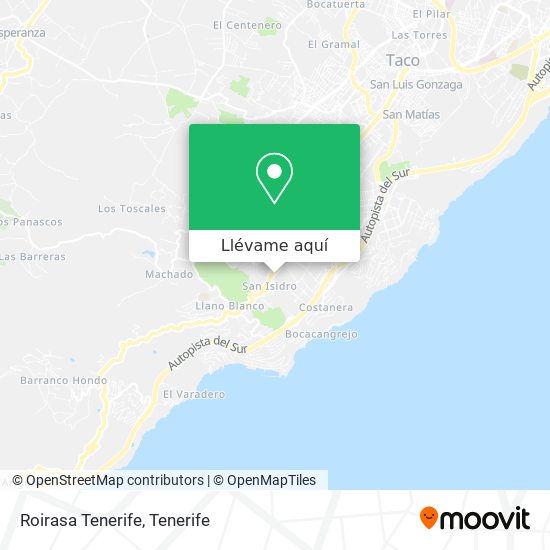 Mapa Roirasa Tenerife