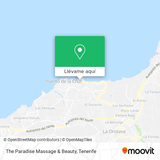 Mapa The Paradise Massage & Beauty