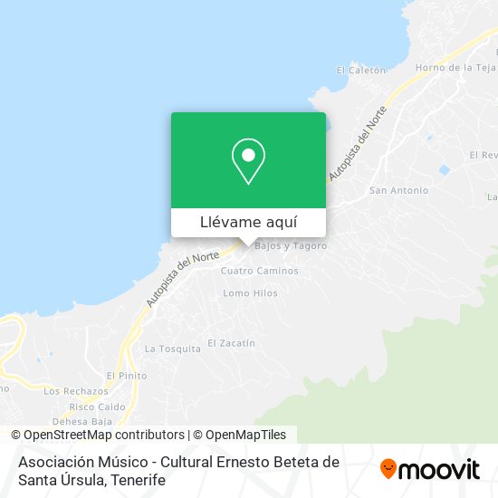 Mapa Asociación Músico - Cultural Ernesto Beteta de Santa Úrsula