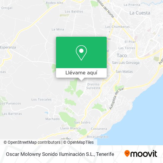 Mapa Oscar Molowny Sonido Iluminación S.L.