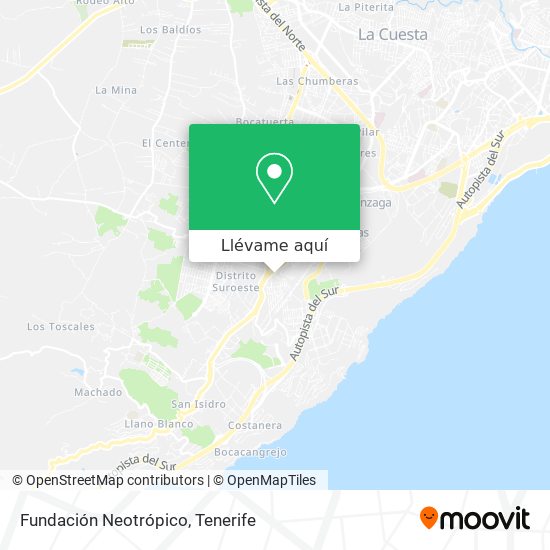 Mapa Fundación Neotrópico