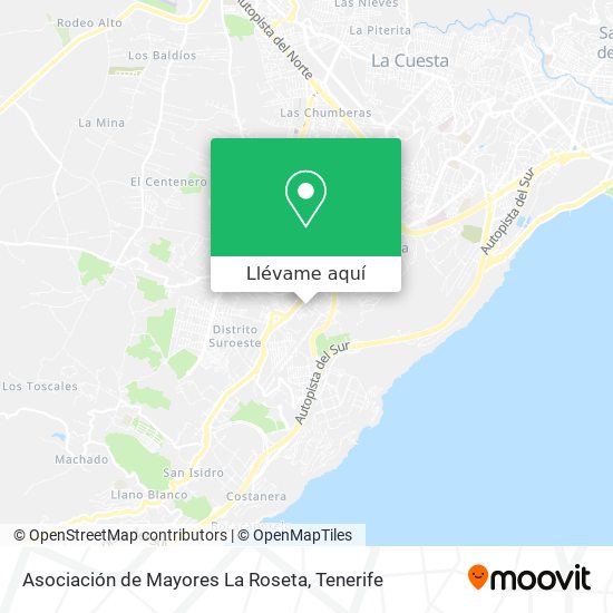 Mapa Asociación de Mayores La Roseta