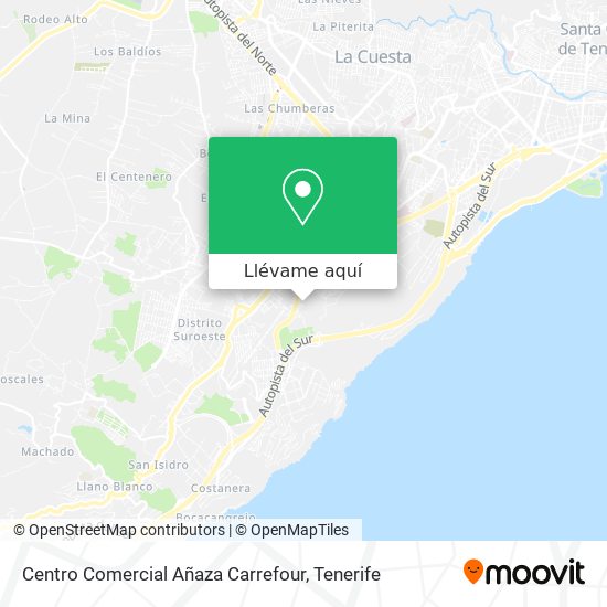 Mapa Centro Comercial Añaza Carrefour
