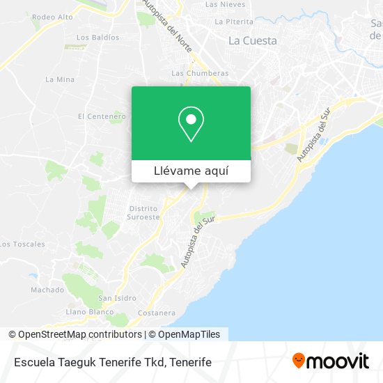 Mapa Escuela Taeguk Tenerife Tkd