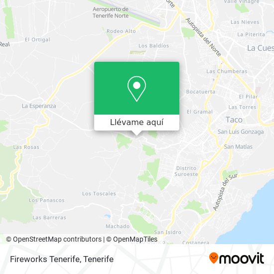 Mapa Fireworks Tenerife