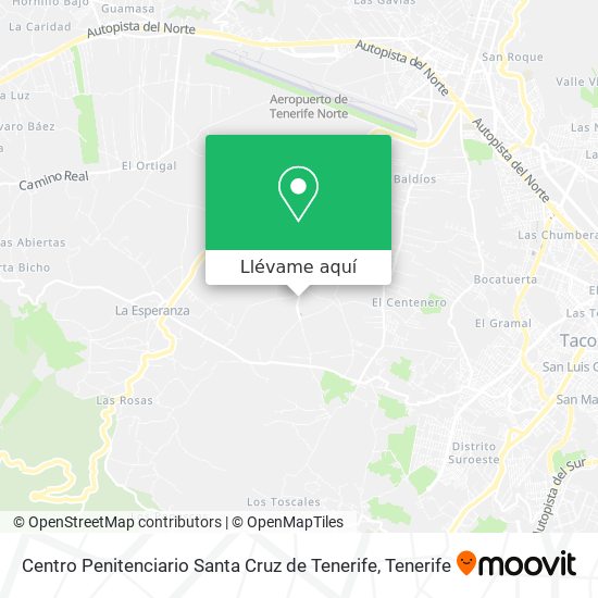 Mapa Centro Penitenciario Santa Cruz de Tenerife