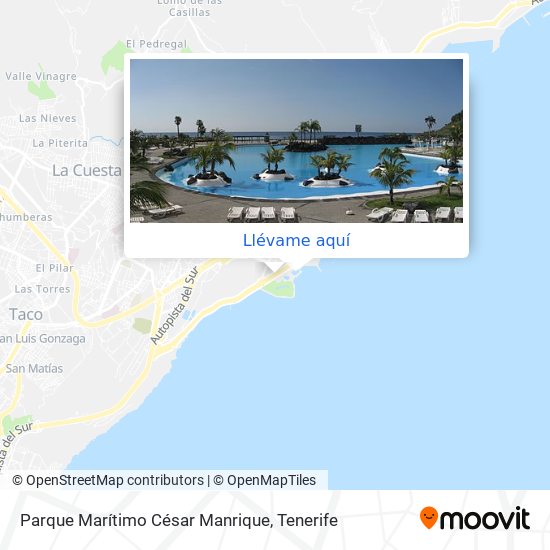 Mapa Parque Marítimo César Manrique