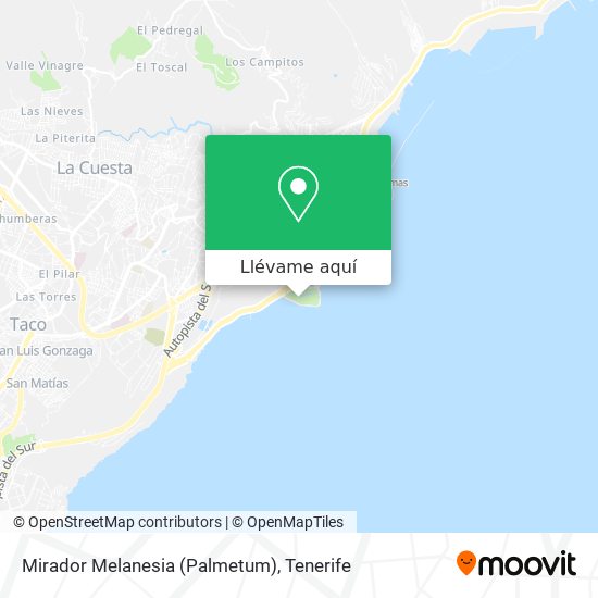 Mapa Mirador Melanesia (Palmetum)