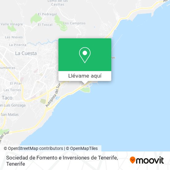 Mapa Sociedad de Fomento e Inversiones de Tenerife