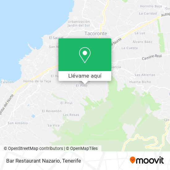 Mapa Bar Restaurant Nazario