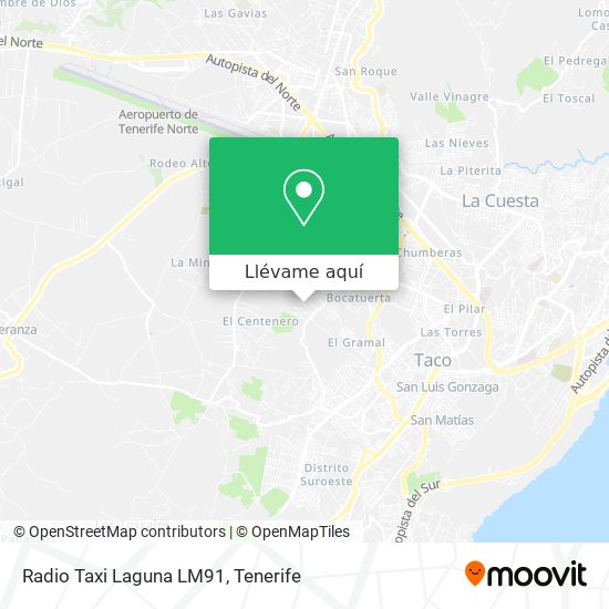 Mapa Radio Taxi Laguna LM91