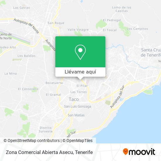 Mapa Zona Comercial Abierta Asecu