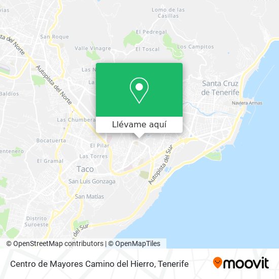 Mapa Centro de Mayores Camino del Hierro