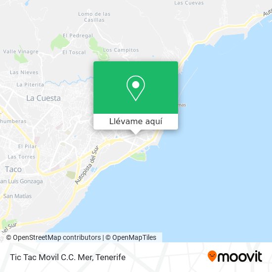 Mapa Tic Tac Movil C.C. Mer