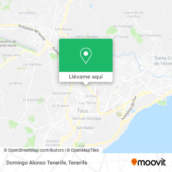 Mapa Domingo Alonso Tenerife