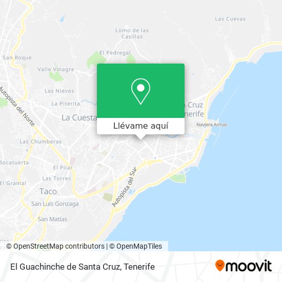 Mapa El Guachinche de Santa Cruz