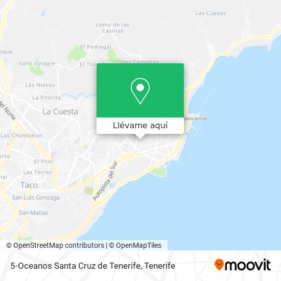 Mapa 5-Oceanos Santa Cruz de Tenerife