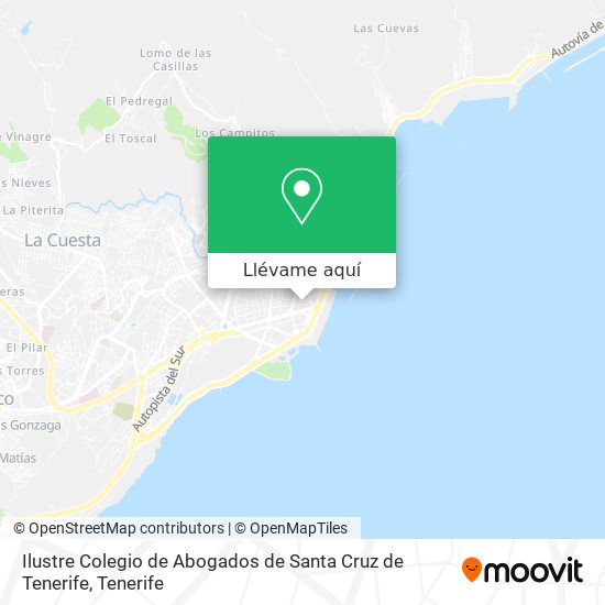 Mapa Ilustre Colegio de Abogados de Santa Cruz de Tenerife
