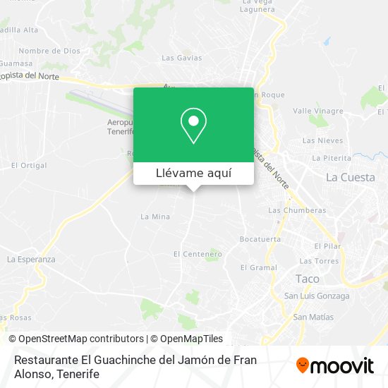 Mapa Restaurante El Guachinche del Jamón de Fran Alonso