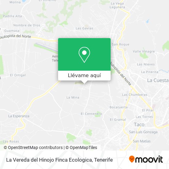 Mapa La Vereda del Hinojo Finca Ecologica